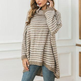 Striped High Low Sweater