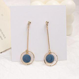 Disc And Hoop Drop Earring