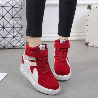 Platform Hidden-heel High-top Sneakers