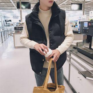 Plain Corduroy Padded Vest