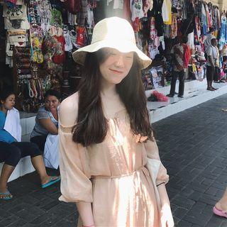 Off-shoulder Glitter Chiffon Dress