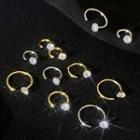 Rhinestone Sterling Silver Swing Earring