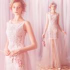 Sleeveless A-line Maxi Wedding Dress