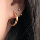 Alloy Hoop Earring 1 Pair - As Shown In Figure - One Size