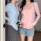 Plain Hooded Zip Slim Fit Jacket