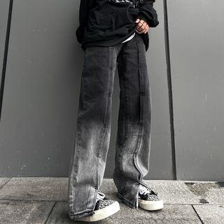 Ombre Washed Loose Fit Jeans