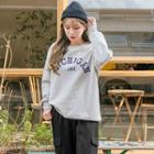 Plus Size Letter-printed Pullover
