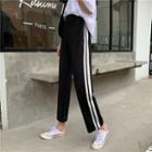 Contrast Lining Wide-leg Sweatpants