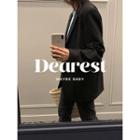 Notched-lapel Pocket-detail Jacket One Size