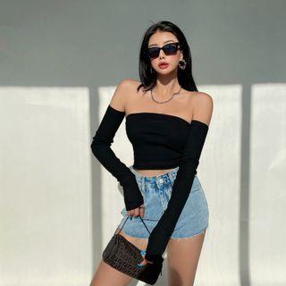 Set: Tube Top + Arm Sleeves