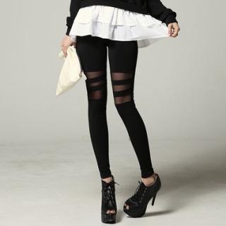 Mesh Panel Leggings