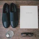 Genuine-leather Perforated Loafers