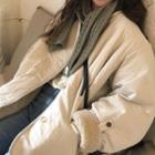 Oversize Fleece-lined Jacket
