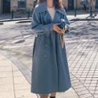 Collared Double-breasted Midi Coat