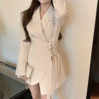 Mini A-line Blazer Dress White - One Size