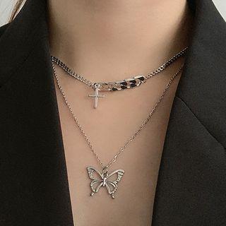 Butterfly Necklace Butterfly Silver - One Size