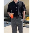 Notch-collar Oversize Shirt