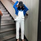 Long-sleeve T-shirt/ Cropped Dungaree