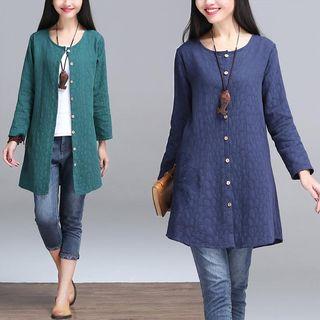 Linen Cotton Long-sleeve Top