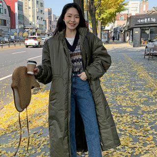Sherpa-fleece Padded Long Safari Coat