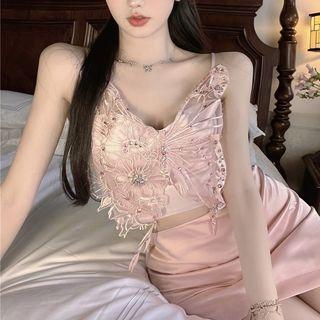 Butterfly Camisole Top / A-line Skirt