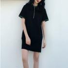 Half-zip T-shirt Dress