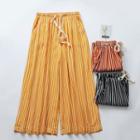 Drawstring Pinstripe Lounge Pants
