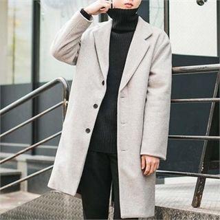 Single-breasted Quilted Lined Coat