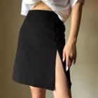 Split-front A-line Skirt
