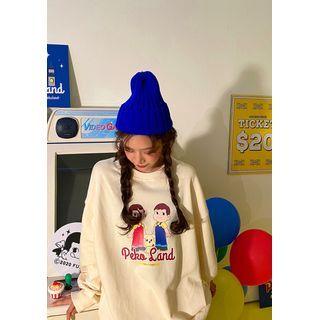 Peko Land Character Oversize Sweatshirt