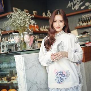 Round-neck Printed Sweatshirt
