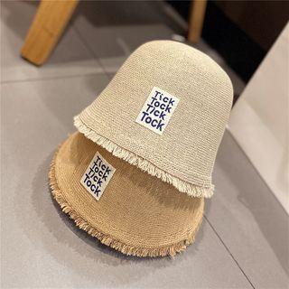 Lettering Frayed Cloche
