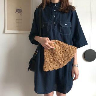 Pocket Accent Shirtdress