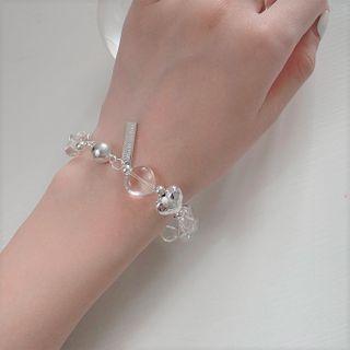 Heart Faux Crystal Bracelet