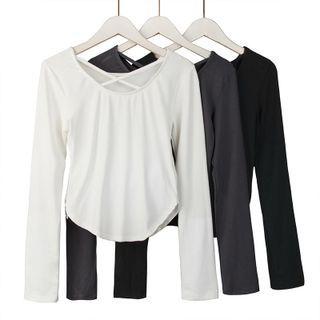 Reversible Slim-fit Crop T-shirt