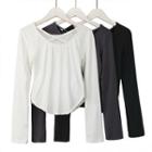 Reversible Slim-fit Crop T-shirt