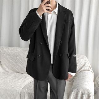 Double-breasted Loose-fit Light Blazer
