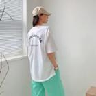Label-detail Letter T-shirt