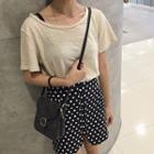 Cut Out Back Short Sleeve T-shirt