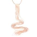 Fringed Necklace Rose Gold - One Size