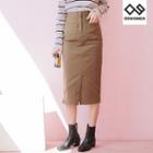 Plus Size H-line Midi Skirt