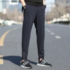 Drawstring Waist Side Zip Jogger Pants