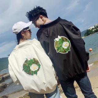 Couple Matching Embroidery Oversized Jacket