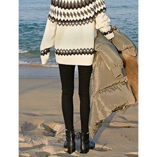 High-rise Brushed-fleece Lined Skinny Jeans
