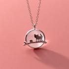 Cat Necklace Silver - One Size