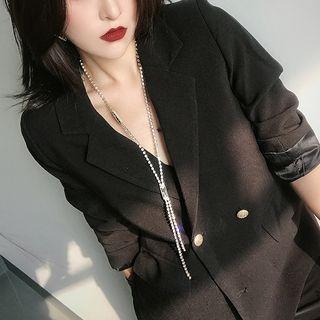 Alloy Rhinestone Necklace As Shown In Figure - One Size