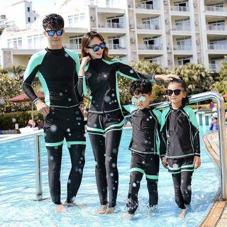 Family Matching Long-sleeve Rashguard / Swim Shorts / Swim Pants / Tankini / Set