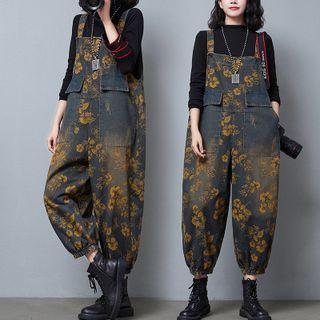 Floral Print Harem Jumper Jeans
