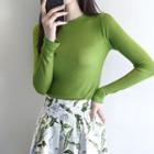 Slim-fit Colored Top