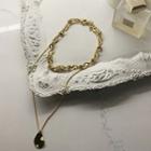 Chain Choker & Pendant Necklace Set Gold - One Size